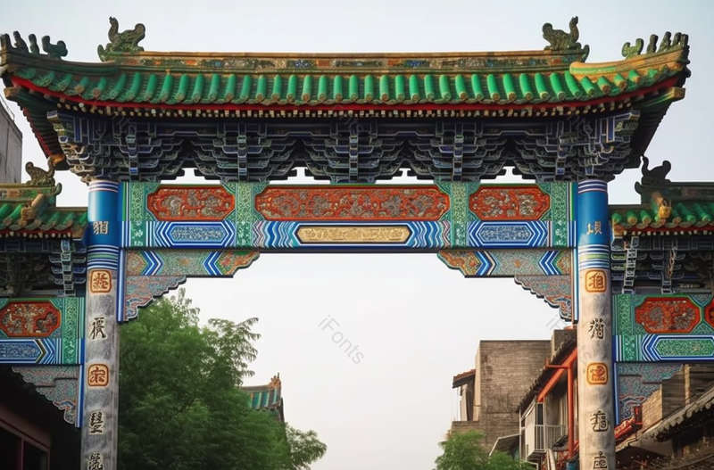 北京前门大街牌坊,高清,摄影图,摄影图片,图片大全,摄影图免费下载